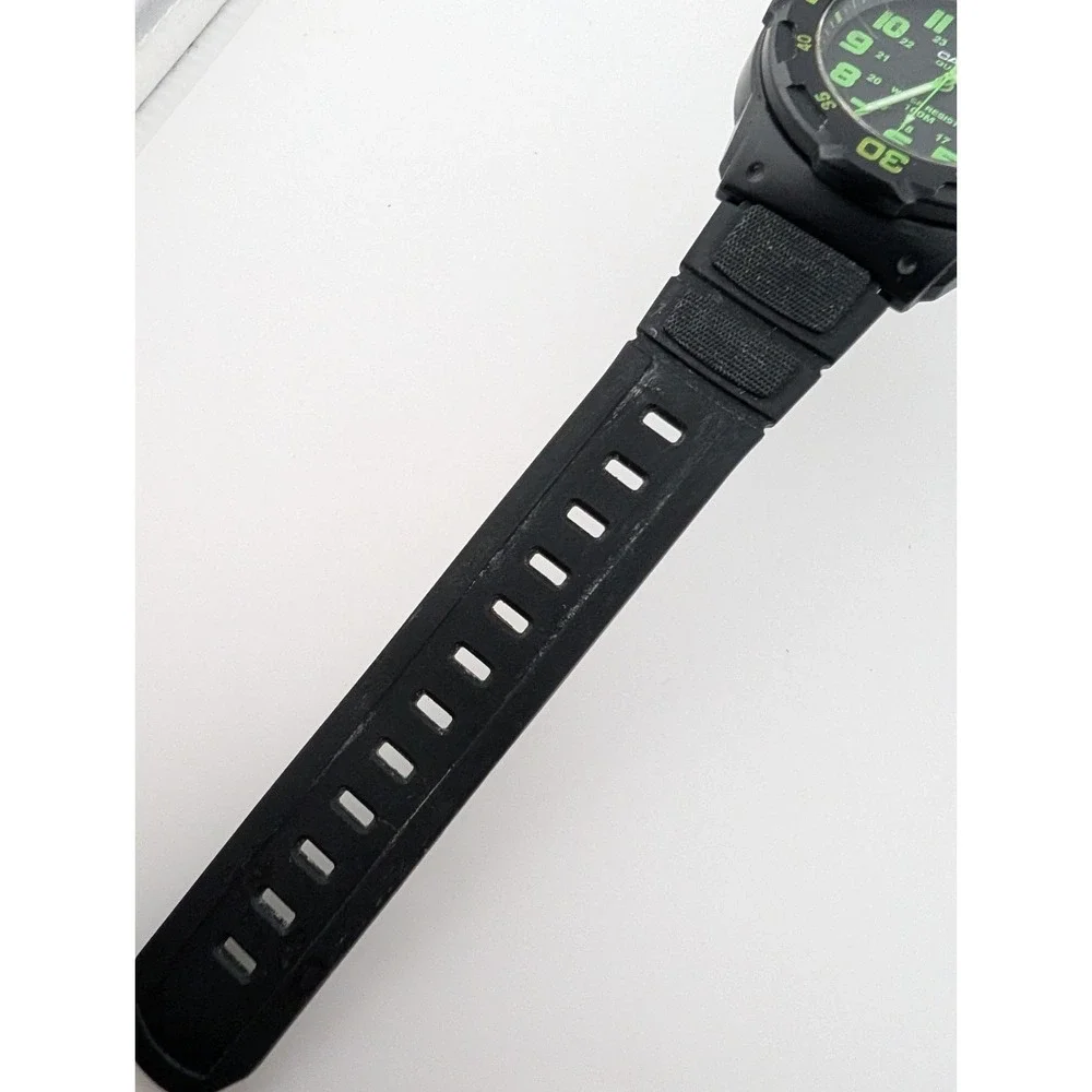 Casio MRW200H Men's Watch 43mm Case Black Resin Band- New Battery